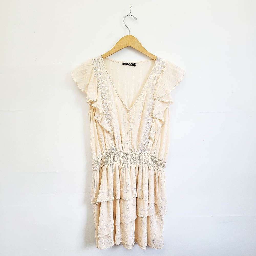 Love Sam  Ava Keepsake Ruffle Mini Dress | S